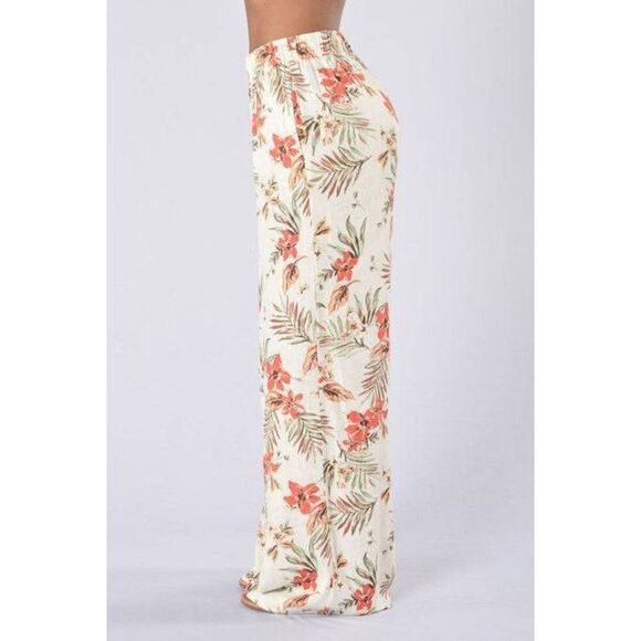 Fashion Nova Island Girl Pants Kauai Natural - Picture 3 of 7